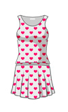 Heart pattern dress