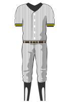 Stripe baseball uniform