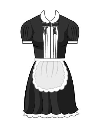 Pintuck Maid Costume |Fashion items|Avachara - Anime Avatar Maker