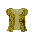 Short-sleeved jacket leopard
